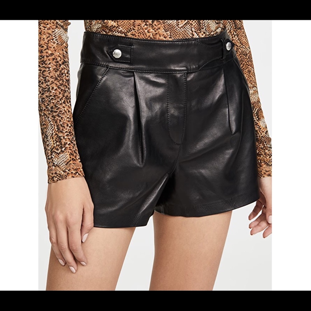 Paige Leather Shorts